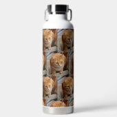 フォトカスタムドッグキャットペットテンプレート中継 ウォーターボトル (正面)