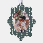 フォトカスタムパーソナライズされたクリスマス オーナメントカード (左)