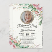 フォトカスタムボタニカルリタイアパーティの招待状 招待状 (正面/裏面)