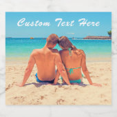 フォトカスタムボトルラベルの例(文字) ビールラベル (シングルラベル)