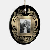 フォトカスタムメモリアルハートの追加 セラミックオーナメント (右)