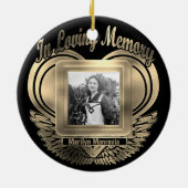 フォトカスタムメモリアルハートの追加 セラミックオーナメント (裏面)