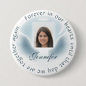 フォトカスタムメモリアル美しいデザインの追加 缶バッジ (正面)