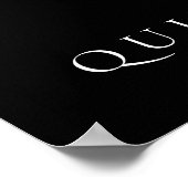 フォトカスタム白黒キンセアニェラパーティー歓迎 ポスター (角)