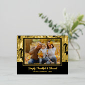 フォトカスタム紅葉パターン 箔シーズンポストカード