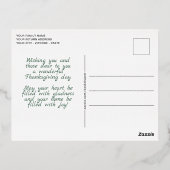 フォトカスタム紅葉パターン 箔シーズンポストカード (裏面)