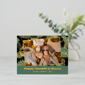 フォトカスタム紅葉パターン 箔シーズンポストカード (立ち正面)