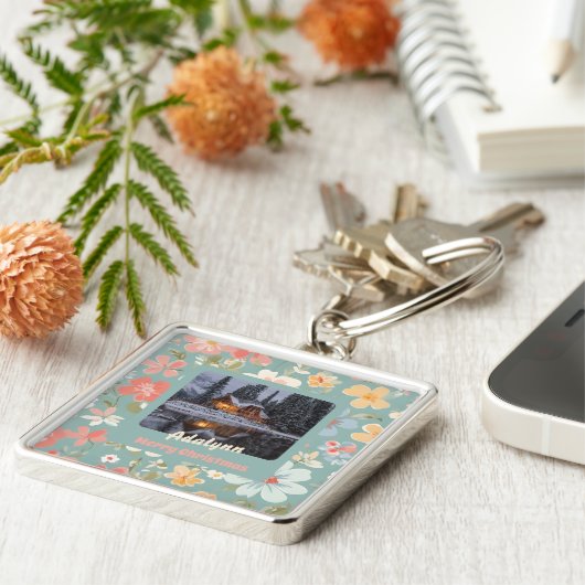 フォトカスタム誕生日クリスマス・ギフトfor娘 キーホルダー (側面)