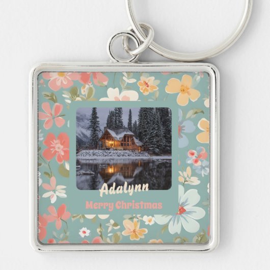 フォトカスタム誕生日クリスマス・ギフトfor娘 キーホルダー (正面)