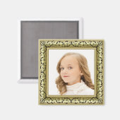 フォトカスタム金ゴールドと黒フレームの追加 マグネット (正面/裏面)