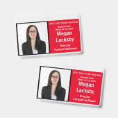 フォトカスタムIDイベント水平 バッジ (正面＆裏面)