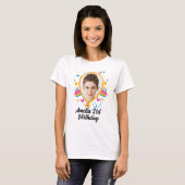 フォトカスタムTシャツ付き21歳の誕生日 Tシャツ (正面フル)