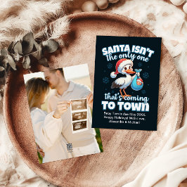 フォトカップルのクリスマス妊娠のお知らせ シーズンカード