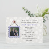 フォトカップルズウェディングシャワー招待状 招待状 (スタンド正面)