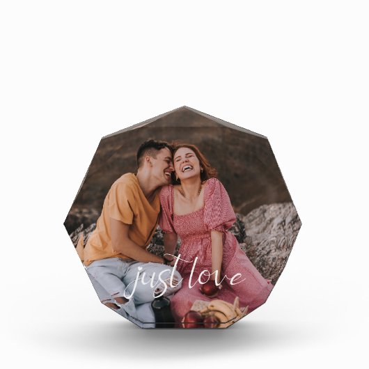 フォトカップルハートジャストラブスクリプト フォトブロック (正面)