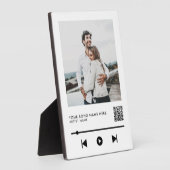 フォトカップルパーソナライズされたラブソング フォトプラーク (側面)