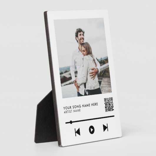 フォトカップルパーソナライズされたラブソング フォトプラーク (側面)