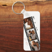 フォトカップルフィルムストリップ彼氏ガールフレンド キーホルダー (正面)
