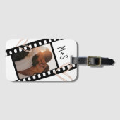 フォトカップルフィルムストリップ彼氏ガールフレンド ラゲッジタグ (正面横)