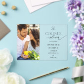 フォトカップルモダンシャワー招待状 アクリル招待状 (インサイチュ (ウェディング))