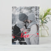 フォトカップルラブホリデーズカード 招待状 (スタンド正面)