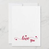 フォトカップルラブホリデーズカード 招待状 (裏面)