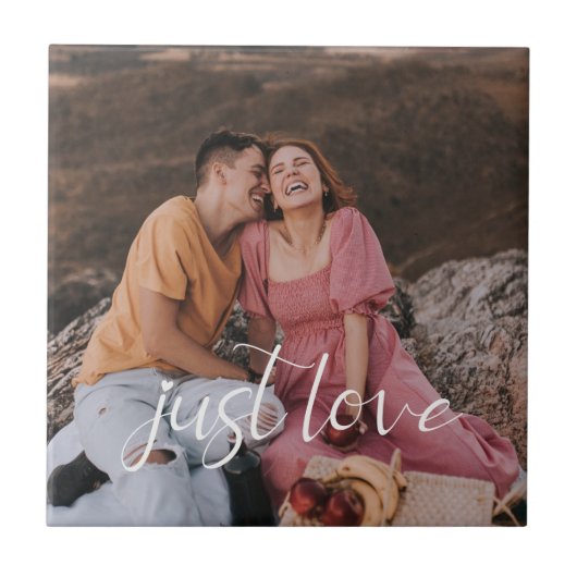 フォトカップルJust Love Script タイル (正面)