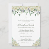 フォトカトリック洗礼式ミニマル招待状 招待状 (正面)