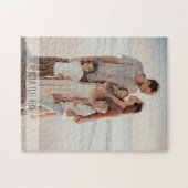 フォトカパーソナライズされたップカスタム文字写真 ジグソーパズル (横)