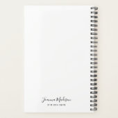 フォトカパーソナライズされたバーカスタム プランナー手帳 (裏面)