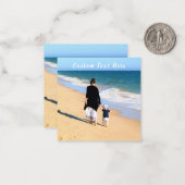 フォトカパーソナライズされたードとフォトカスタム文字 ノートカード (正面/裏面インサイチュ)