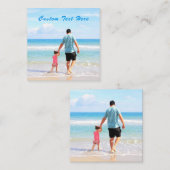 フォトカパーソナライズされたードとフォトカスタム文字 ノートカード (正面/裏面)