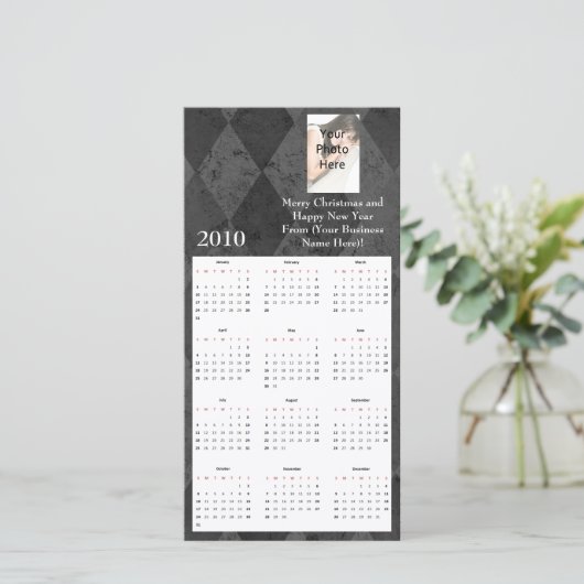 フォトカパーソナライズされたードカレンダー シーズンカード (スタンド正面)