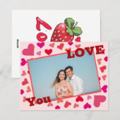 フォトカパーソナライズされたード – ロマンチックなラブカード シーズンカード (正面/裏面)