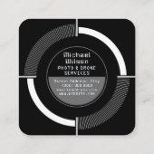 フォトカメラのエイムホワイト スクエア名刺 (裏面)