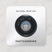 フォトカメラの外観を目立たせる スクエア名刺 (正面)