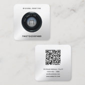 フォトカメラの外観を目立たせる スクエア名刺 (正面/裏面)