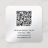 フォトカメラの外観を目立たせる スクエア名刺 (裏面)