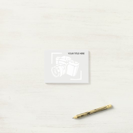 フォトカメラウォーターマーク画像フォトグラファー ポストイット (デスク上)