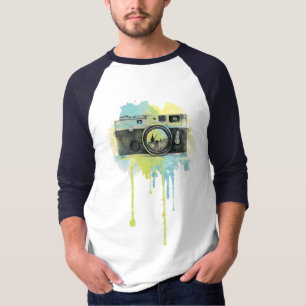 フォトカメララバーヴィンテージフォトグラファーアイディア Tシャツ