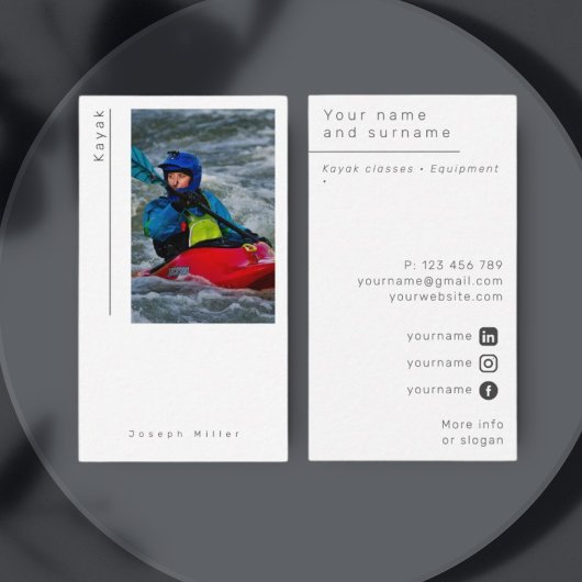 フォトカヤックモダン名刺 名刺