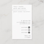 フォトカヤックモダン名刺 名刺 (裏面)