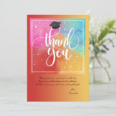 フォトカラフルカードありがとう 招待状 (スタンド正面)