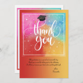 フォトカラフルカードありがとう 招待状 (正面/裏面)