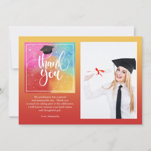 フォトカラフルカード（横） 招待状 (正面)