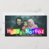 フォトカラフルタイポグラフィハッピーノーズ新年 (正面)