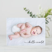 フォトカリグラフィハローワールド誕生 案内状 (スタンド正面)