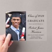 フォトカレッジ卒業アクリル版のお知らせ アクリル招待状 (インサイチュ (ポータブル))