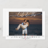 フォトカレンダーの日付を保存する セーブザデート (正面/裏面)