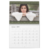 フォトカレンダーテンプレート2024カスタムファミリ写真 カレンダー (1月 2019)